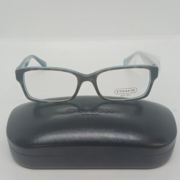 NWT RX-ABLE COACH EYEGLASS FRAMES 5116 DARK TORTOISE/ TURQUOISE - Picture 1 of 5